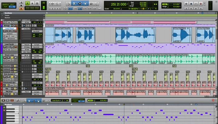 avid pro tools user interface