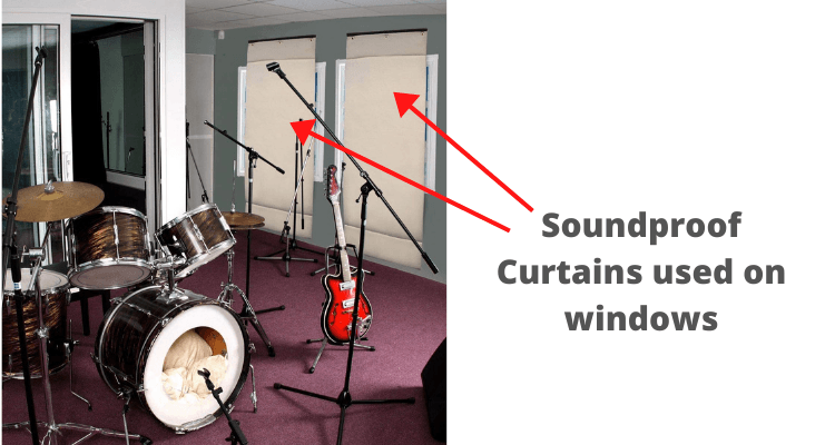 Soundproof Curtains used on windows