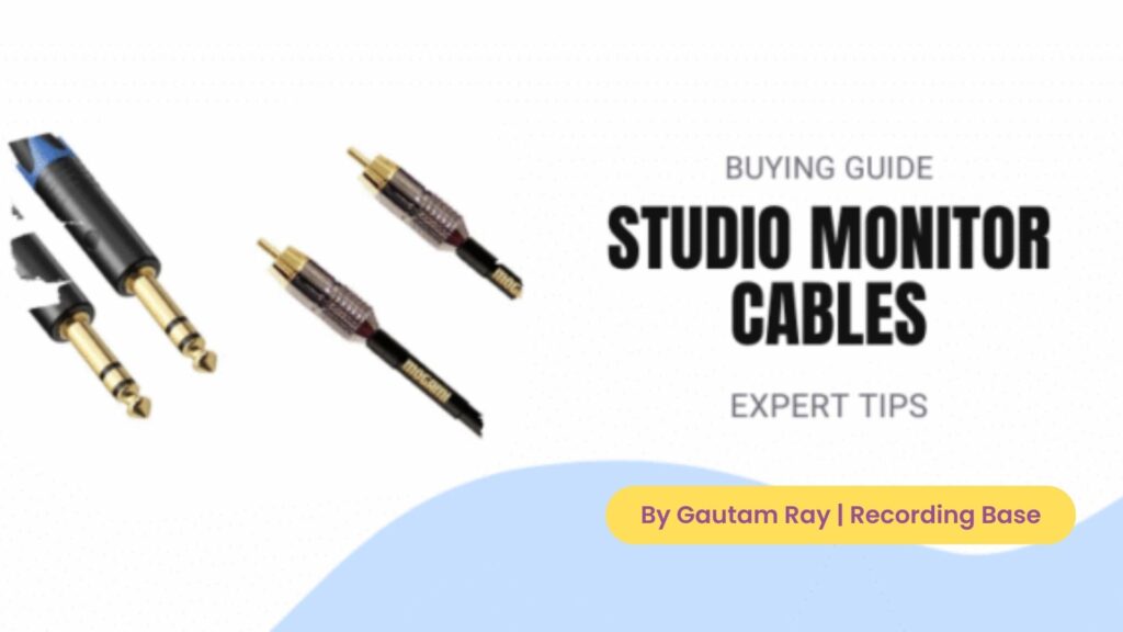 studio monitor cables